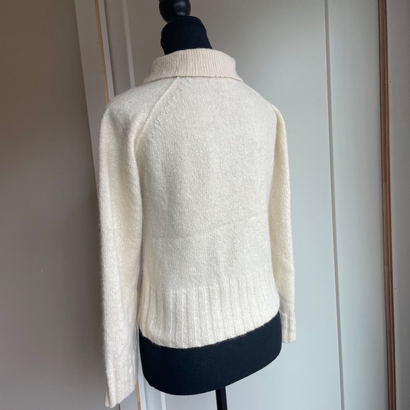 Sunday Best Polo Angora and Lamb's Wool Sweater Cream - Picture 8 of 10